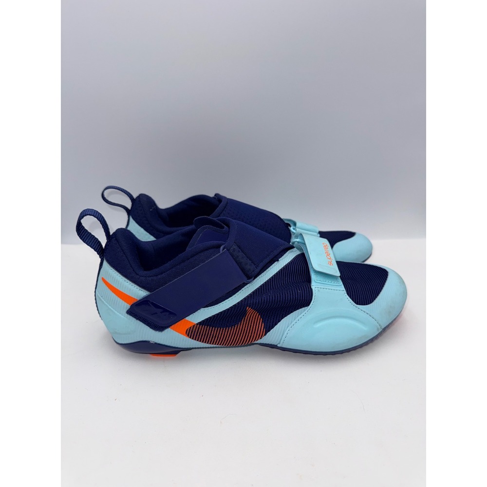 Nike SuperRep Cycle Indoor Cycling Shoes Mens 11 Blue CW2191-484 Good Hook Loop